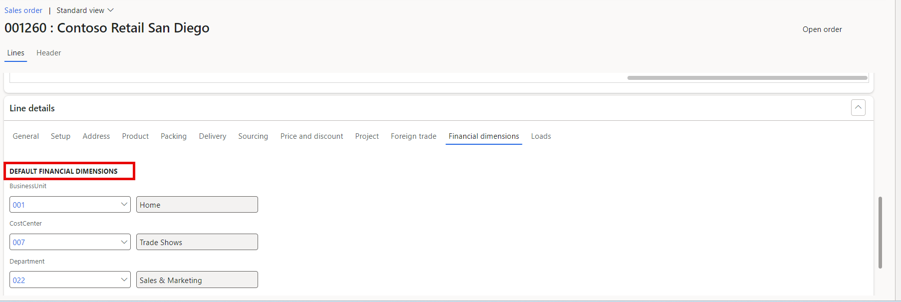 Add Financial Dimensions to Sales Orders 