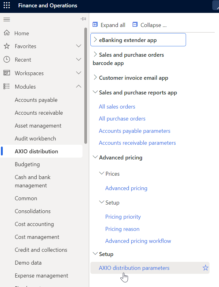 Advanced Pricing Setup