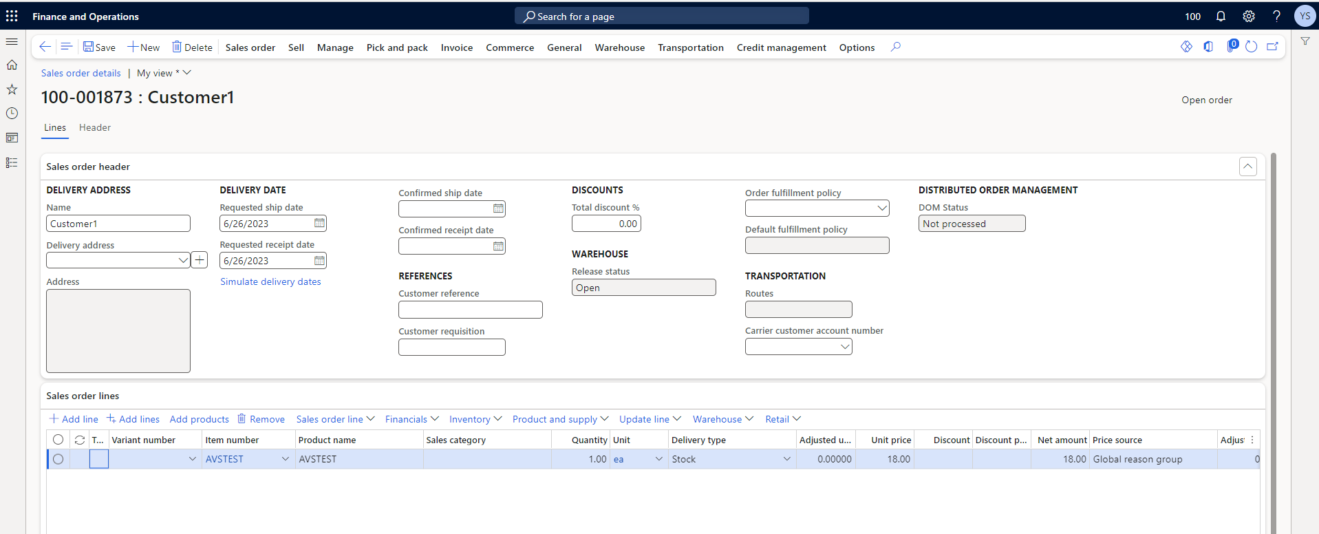 Advanced Pricing Processing