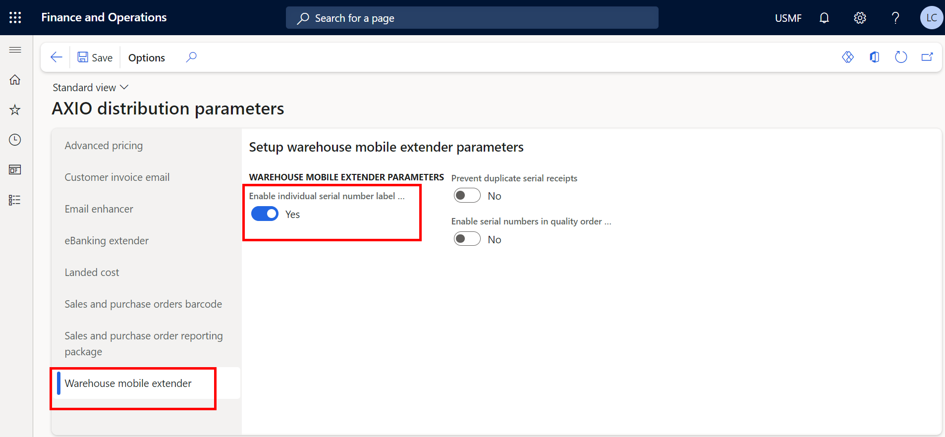 Enable individual serial number label printing