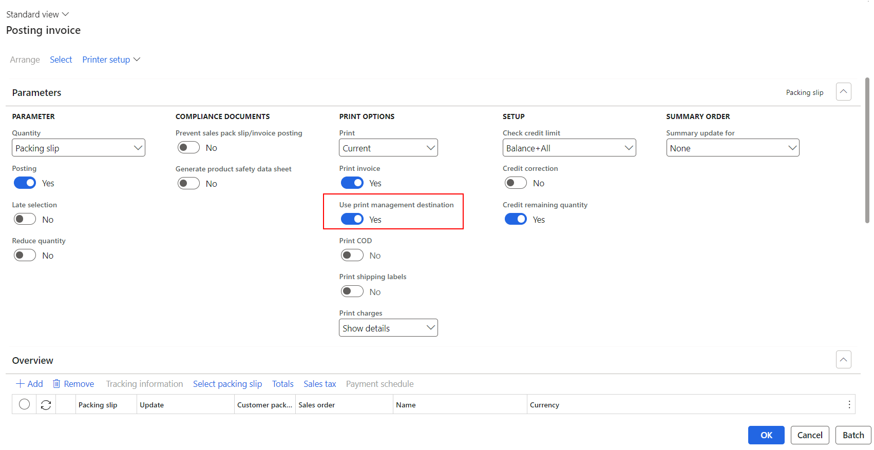 use Print management destination 