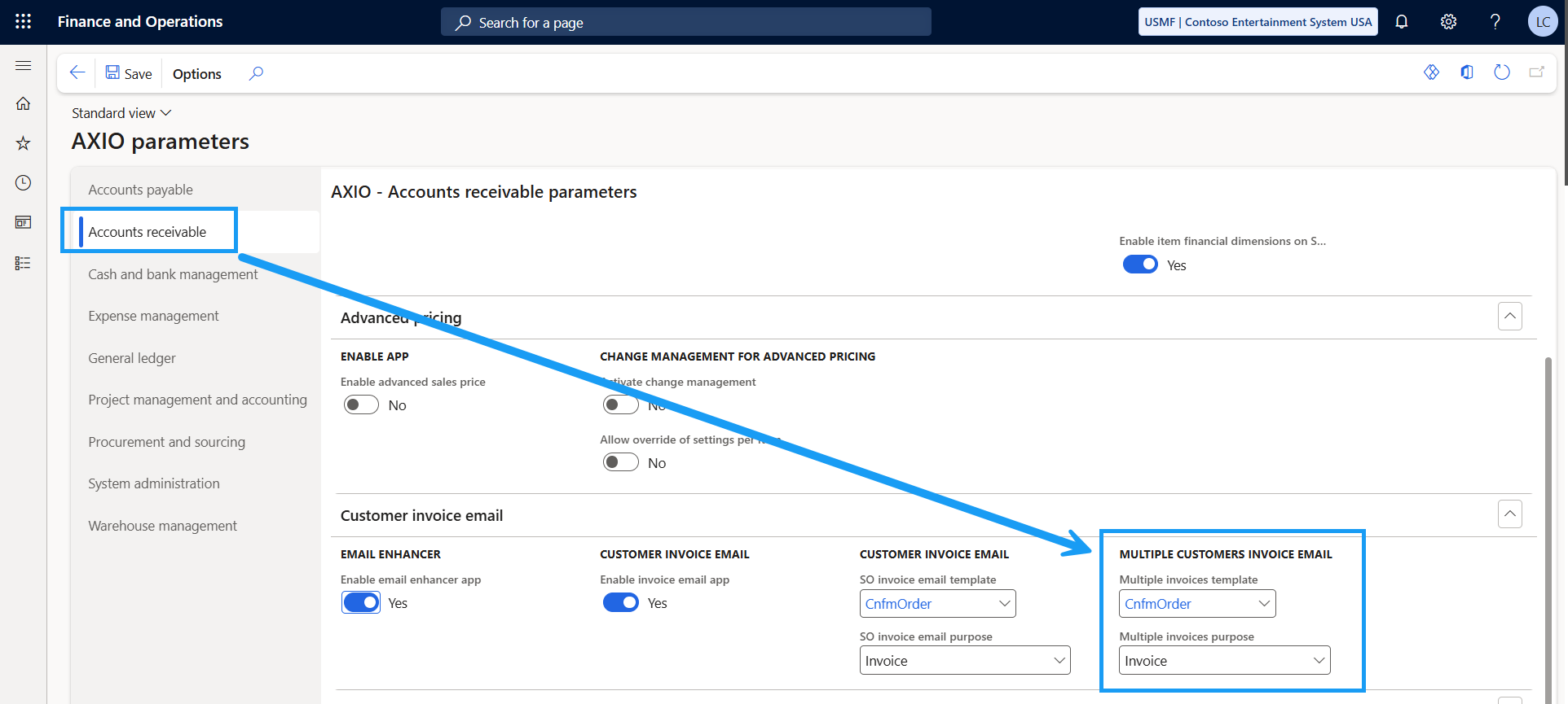 Multiple customer Invoice Email App