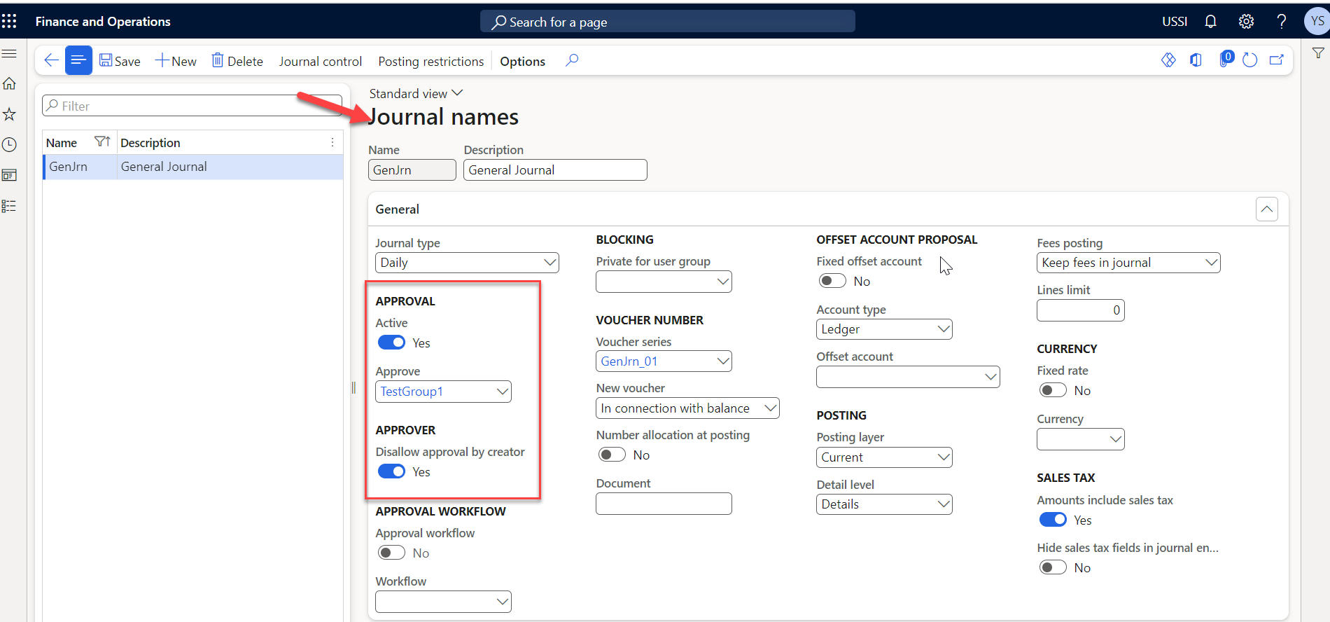 Journal Name Creator and Approver app
