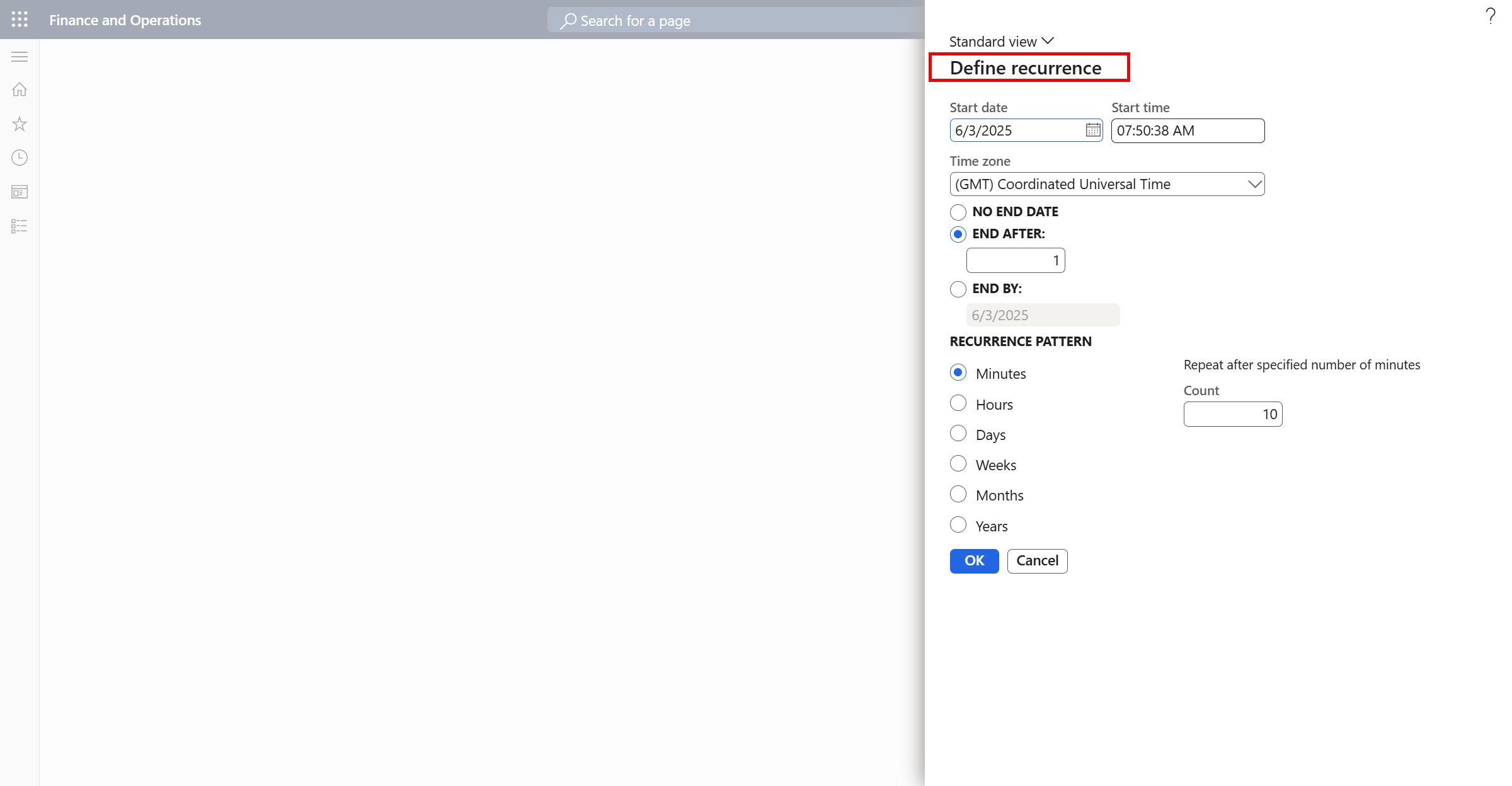 Automatic open future periods feature