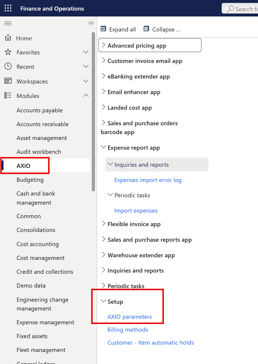 Expense Report Integration app