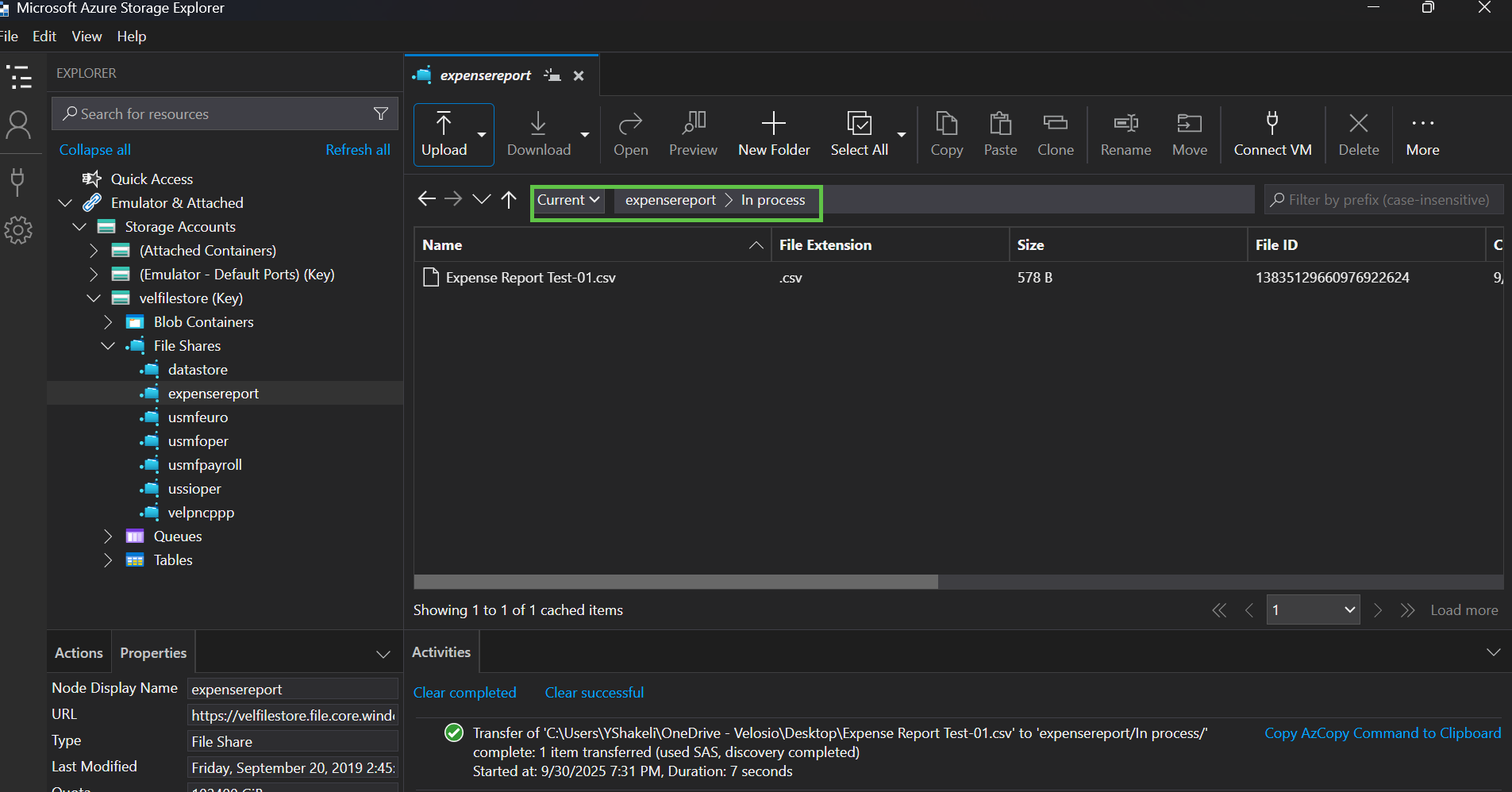 Expense Report Integration app